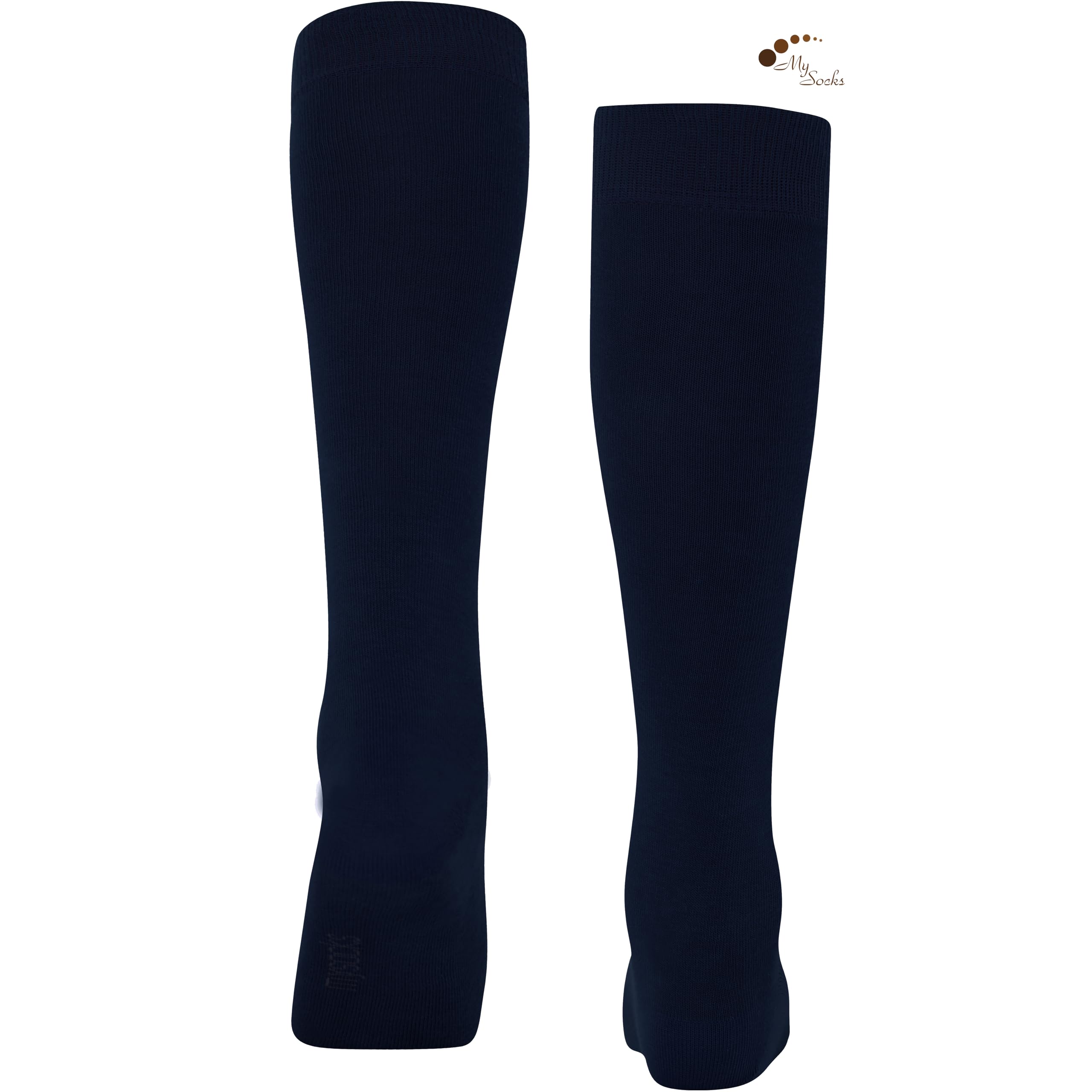 Mysocks 3 pares de calcetines altos unisex con diseño Multi de la rodilla y algodón peinado extrafino 3 pares de diseño múltiple