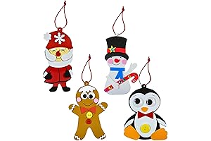 12-Pack Christmas Ornament Craft Kit for Ages 4-12