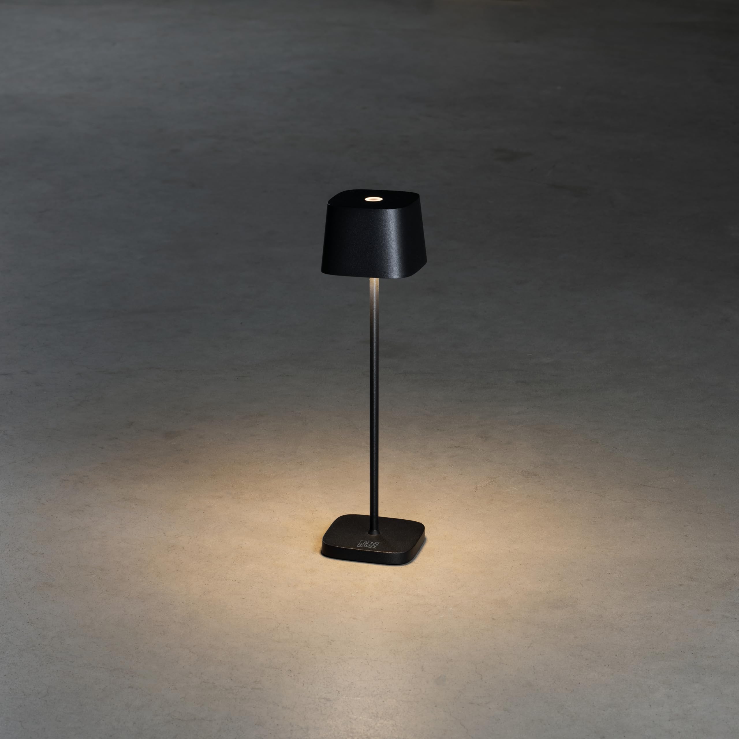 Konstsmide Akku-Tischleuchte Capri Mini schwarz | Indoor/Outdoor | 7829-750, 7 x 20 x 7 cm
