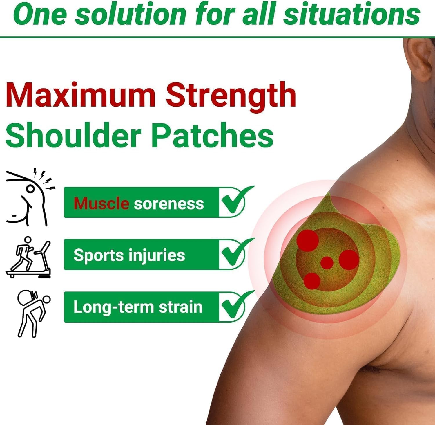 COOFANDY Shoulder Herbal Pain Relief Patch (40 PCS) – Fast Acting Joint & Muscle Relief, Soothing Comfort for Shoulder, Neck & Back Pain, Long Lasting Easy to Use Patches for Daily Support & Mobility — Amazon image 2