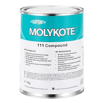 111 Compound 1kg/can Grease Valve Lubricant and Sealant Valves O-Ring Electrical Equipment General Purpose Lubrication Sealant Water Resistance Wide Temperature