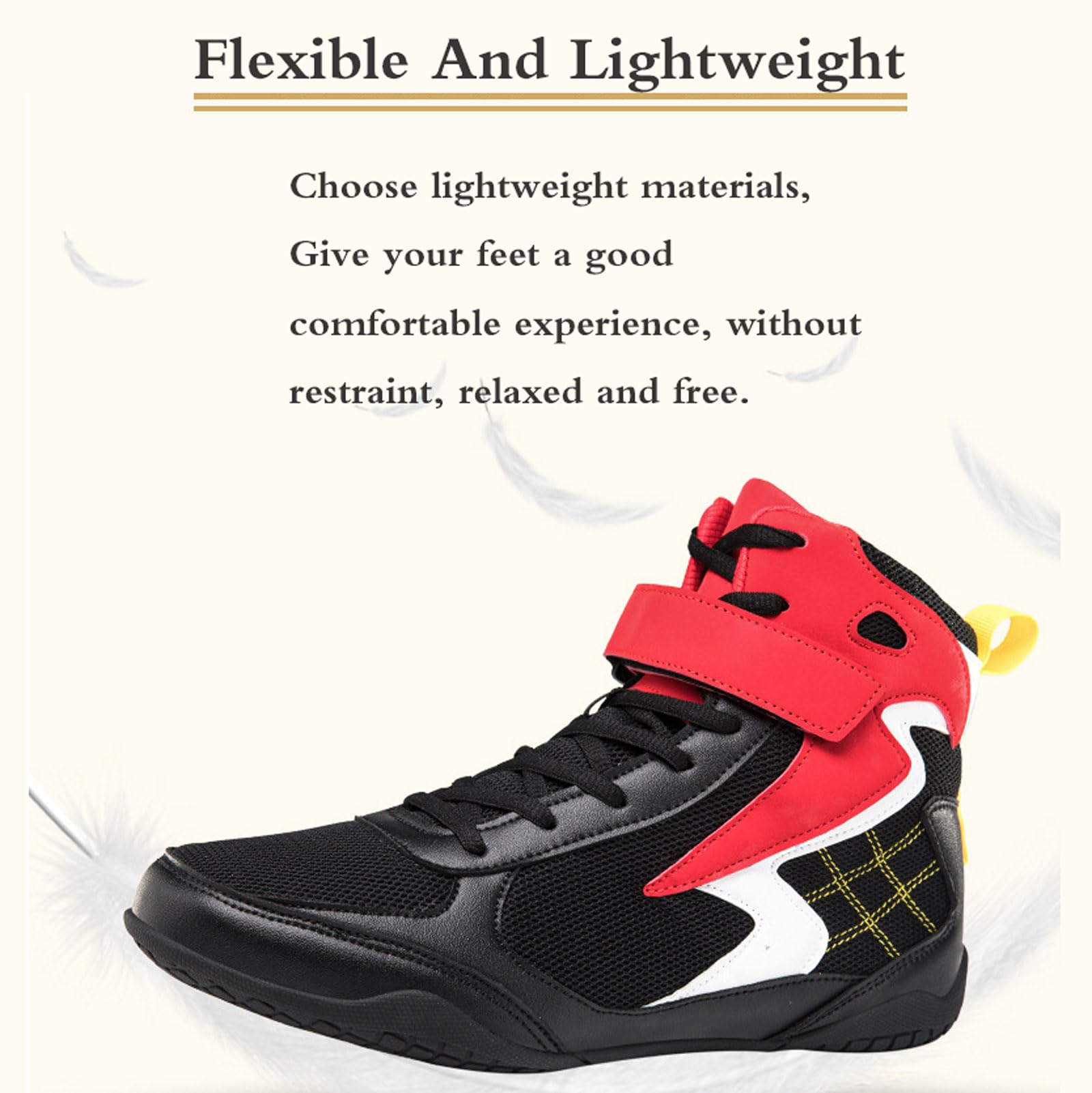 Scarpe da Boxe,Scarpe da Wrestling,Stivali da Boxe,Scarpette da Allenamento,Unisex,Comfort,Flessibili,Traspiranti,Leggere,Antiscivolo,per Taekwondo,Arti Marziali,Kung fu,Tai Chi,giovanili