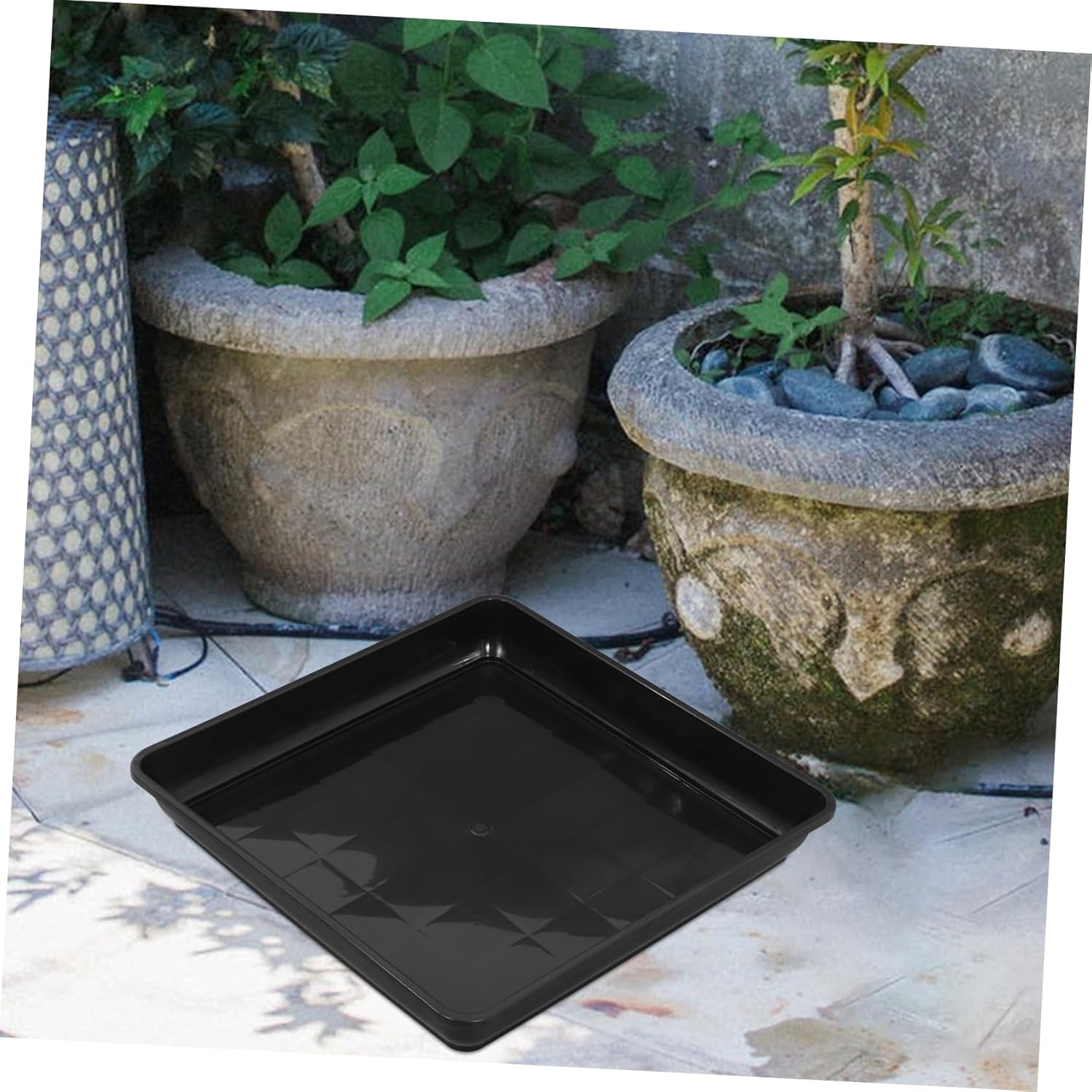 2pcs Square Plant Saucers Heavy Duty Drip Trays for Use Prevent Water Leakage Multi-Color Options for Flower Pots and Succulent Displays