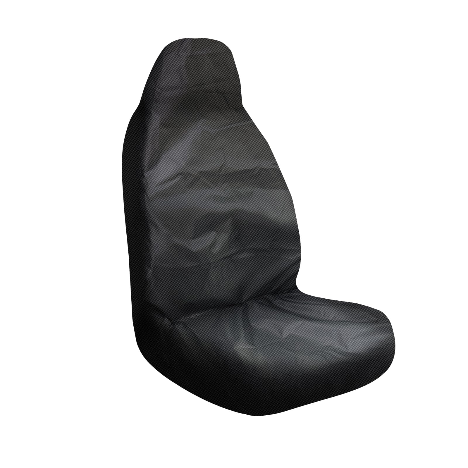 2 Housses De Siège Auto Imperméables Nylon - Taille Universelle 132x54 Cm - Respirantes, Anti-Transpiration - Noir