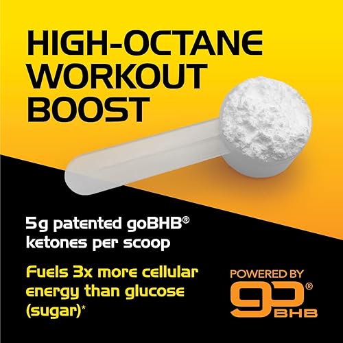 Vista 8 de Polvo de monohidrato de creatina micronizada, sin estimulación, preentrenamiento con creatina 0.18 oz y electrolitos patentados goBHB para mejorar