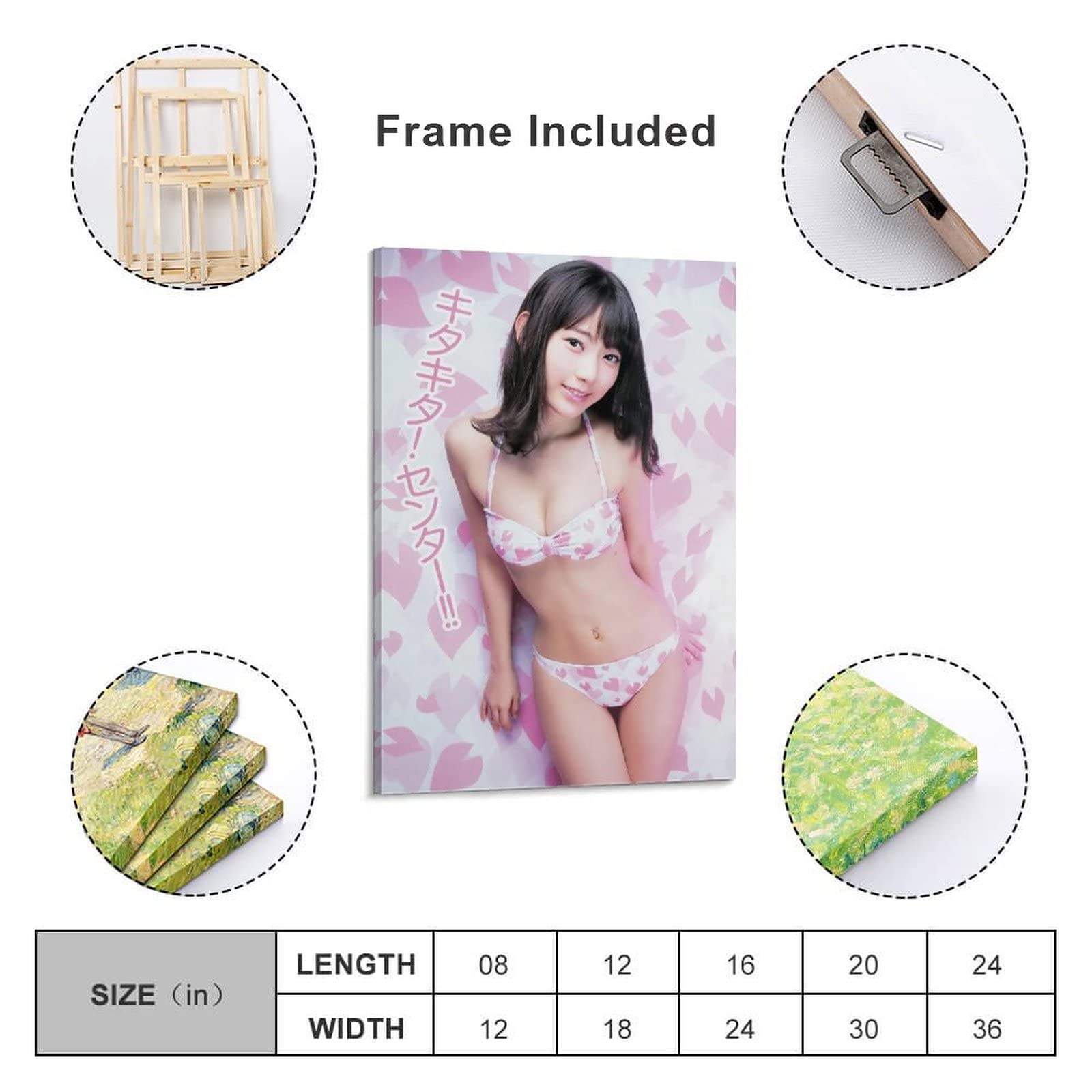 Amazon.co.jp: ポスター宮脇咲良ビキニセクシー写真アートパネル5
