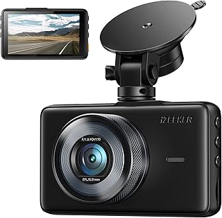 【2023 New Version】 iZEEKER Dash Cam 1080P, Dash Camera for Cars with Night Vision, WDR, 3 Inch LCD Display Car Driving Recorder, 170° Wide Angle, G-Sensor, Loop Recording, Parking Mode