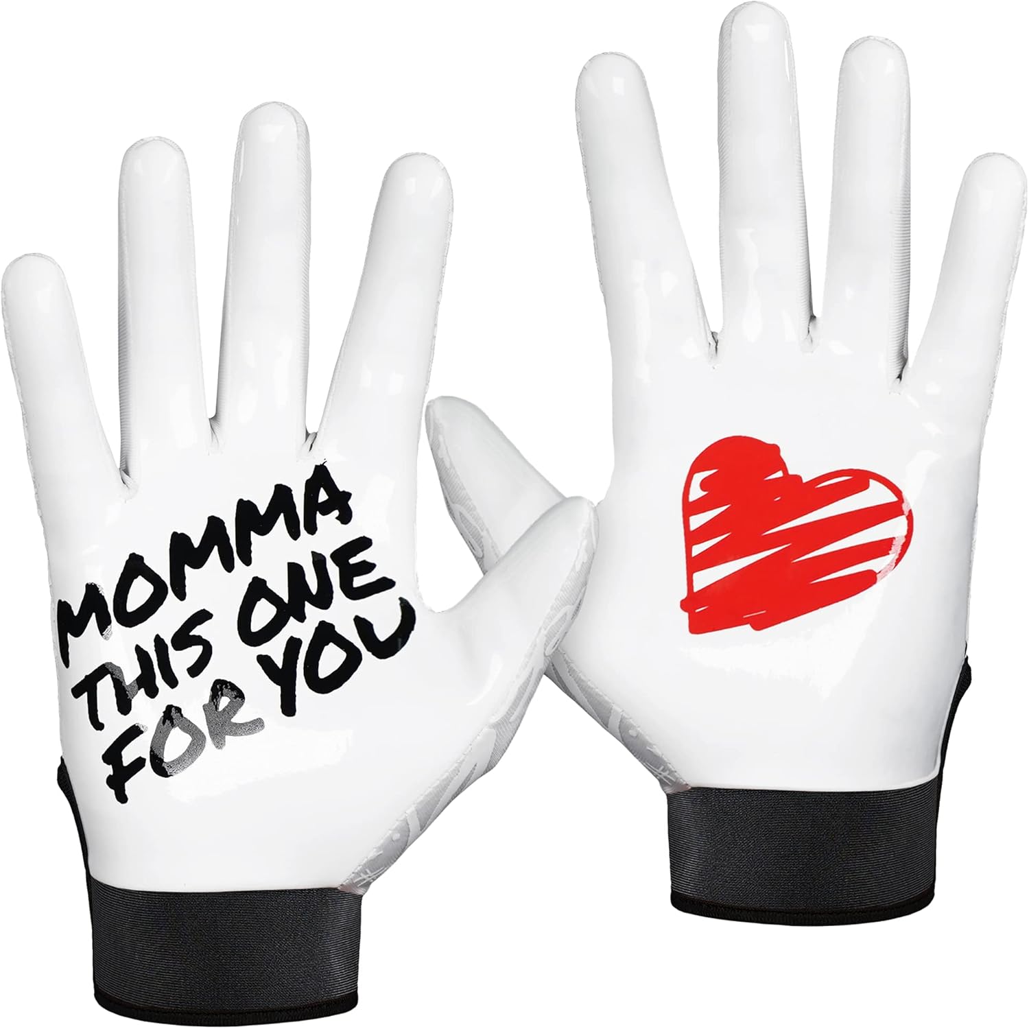 SLEEFS Football Receiver Gloves [1 Pair] - No Slip, Crazy Sticky Silicone Grip - Youth and Adult Sizes