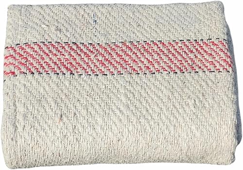 Miniatura 4 de Plumero de limpieza de suelos de algodón puro, paño, Pocha blanco roto (24 x 24 pulgadas), paquete de 2 unidades