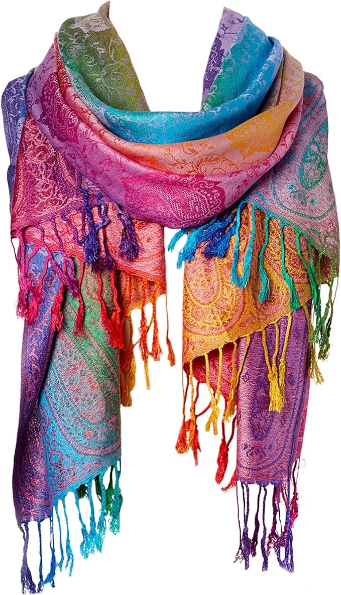 Cotton Blend Jacquard Vintage Soft Scarf With Fringed Edges,linen,Silk ，shawl,travel