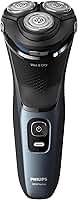 Philips Barbeador Elétrico Masculino, Seco e Molhado, Cabeças flexíveis 5D, com Aparador Retrátil, Carregamento Rápido - S3144/00
