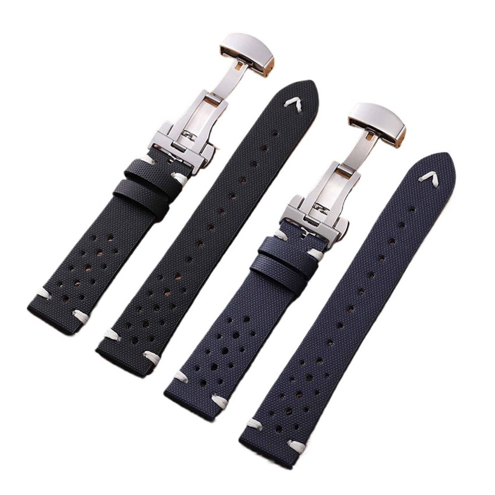 XILILHC Cinturino For Orologio In Tela For Vele Traspirante In Nylon Cintura Sportiva A Sgancio Rapido 20mm 22mm Fibbia A Farfalla