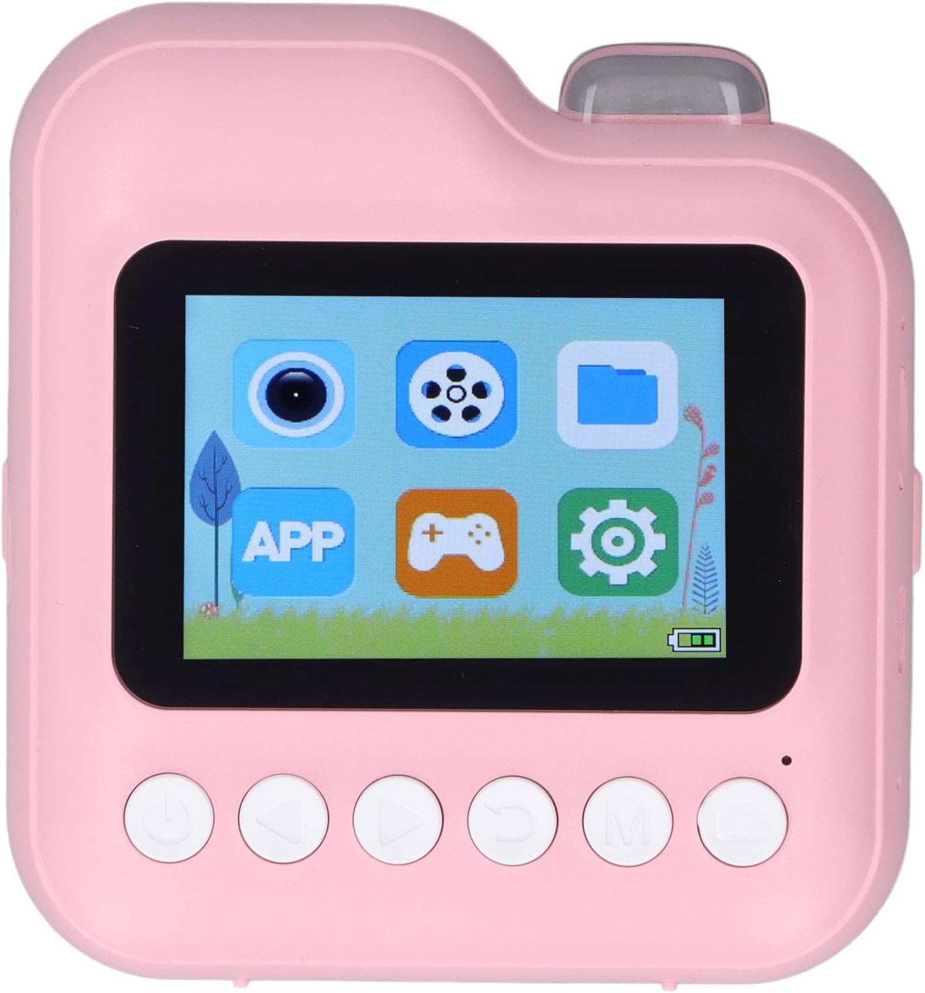 Mini Photo Printer Real Time High Definition Photo Printing for Children Digital Camera Portable Compact and Lightweight (Pink)
