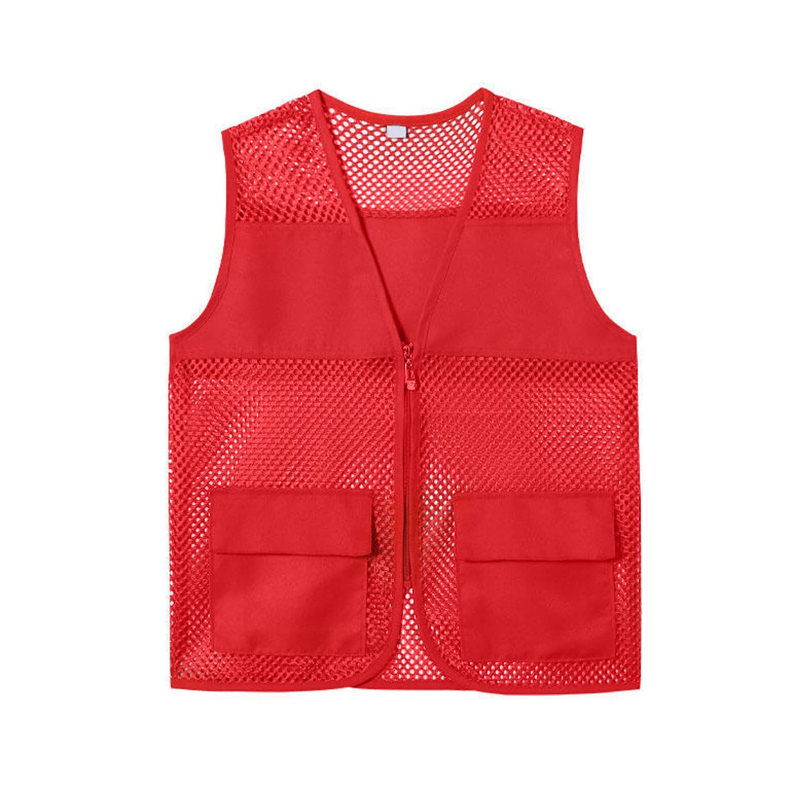 altsuceser Adult Mesh Volunteer Activity Vest Supermarket Uniform Vests Clerk Workwear with Pockets-picture-30