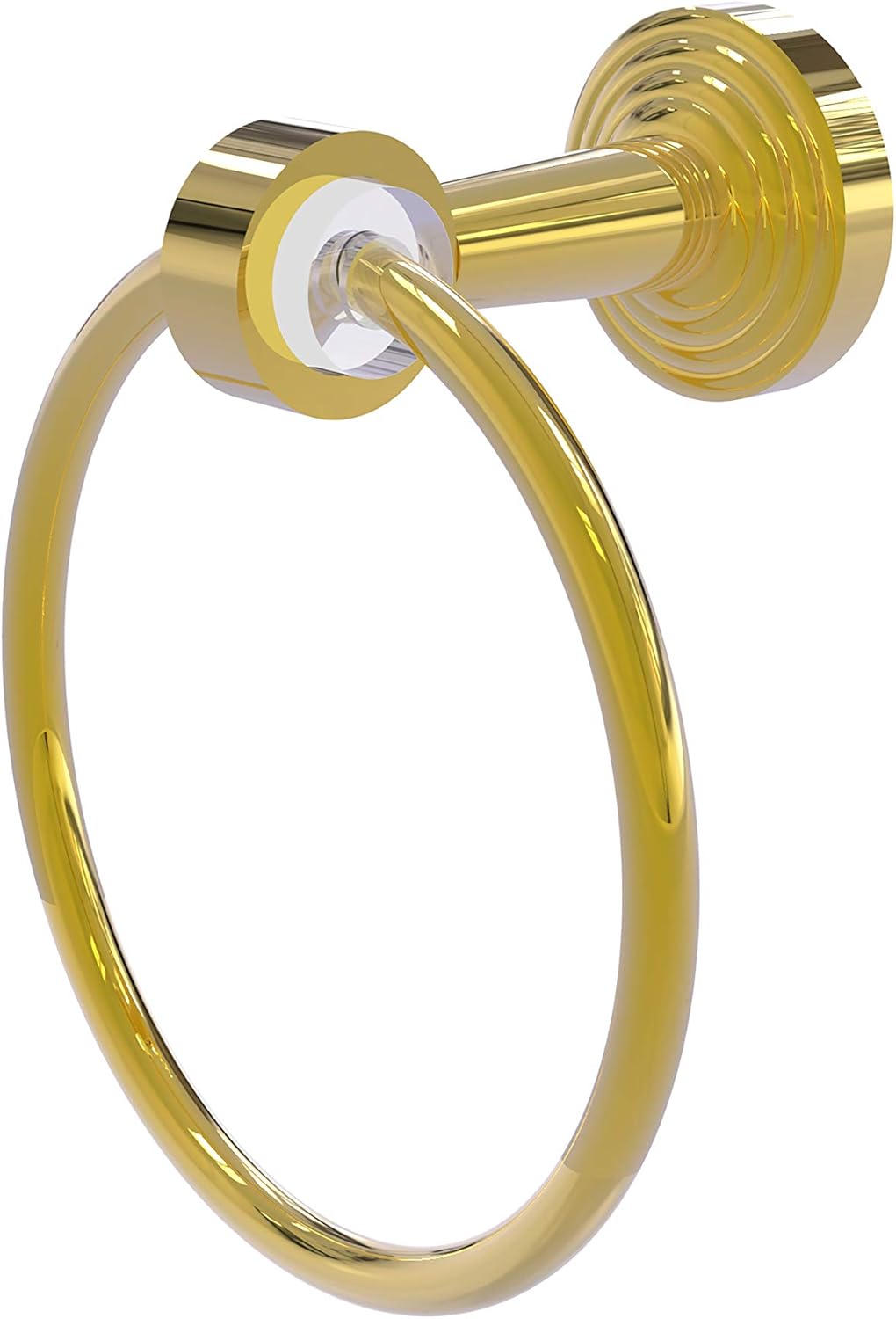 Allied Brass PB-16 Pacific Beach Collection Towel Ring, Polished Brass