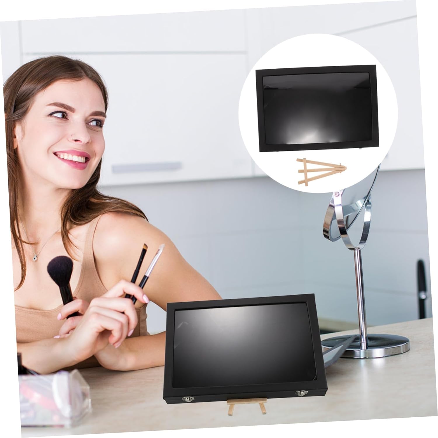 Enamel Pin Holder Display Case Shadow Box Display Cases for Jewelry Pin Badge Collections Wall and Tabletop Rack Stand