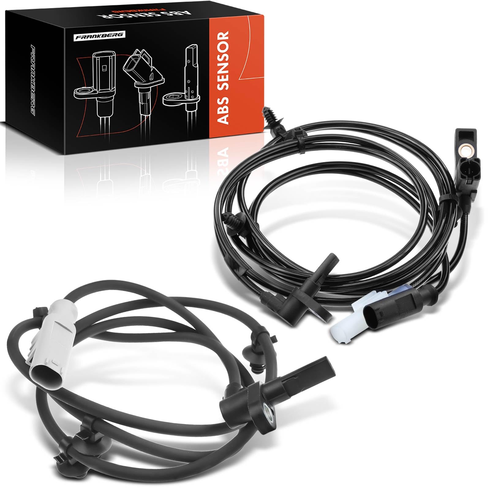Frankberg 2x Sensor de velocidad de ruedas Sensor ABS 2+2 Polos(Izquierda) 2 Polos(derecha) Compatible con Vito Bus W639 Vito/Mixto Furgoneta W639 Viano W639 Replace# 6394409734