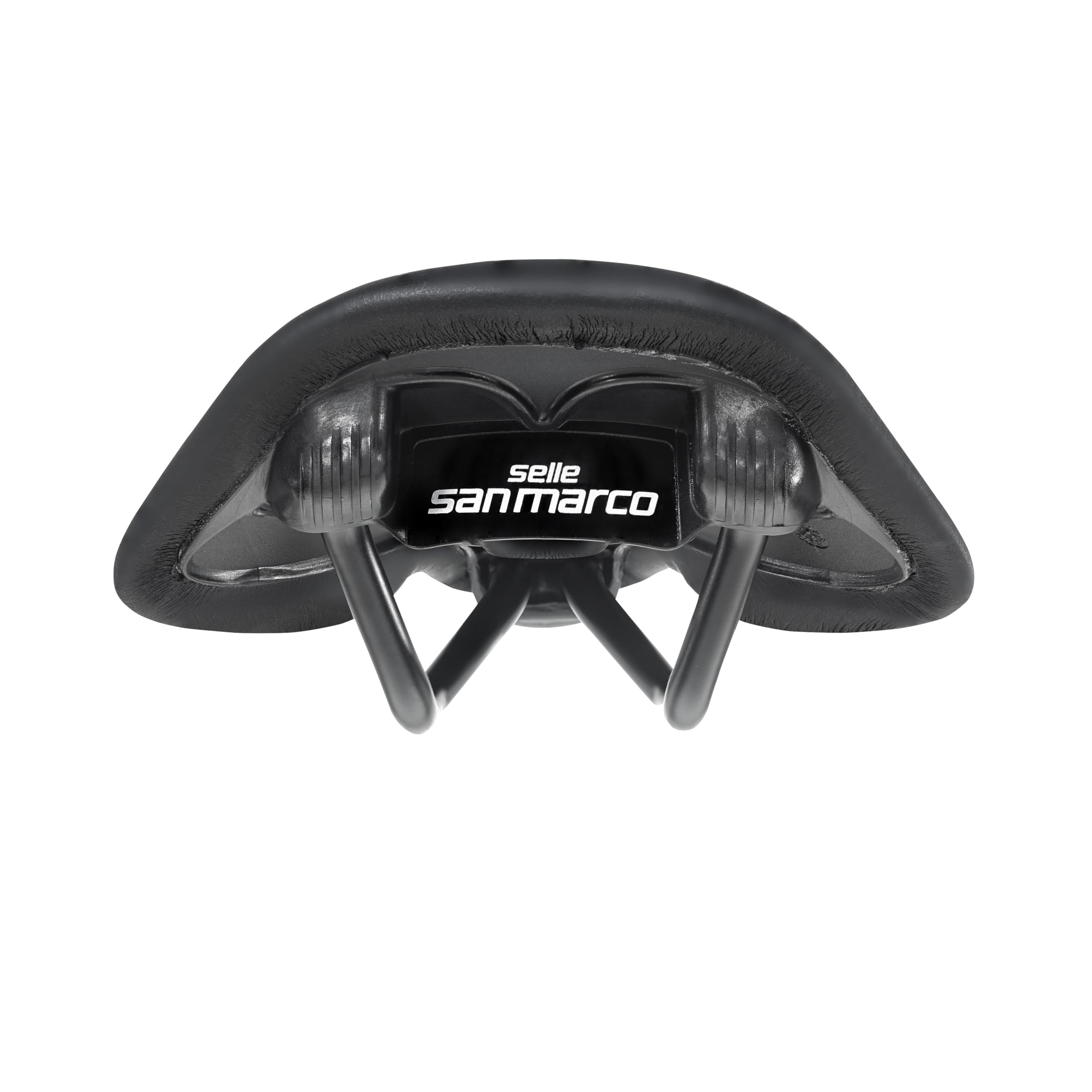 Selle San Marco SHORTFIT 130 – Ergonomischer Rennrad-Sattel mit kurzem Schnitt, zentraler Aussparung – Größe S3, Schwarz