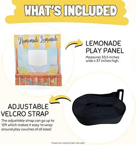 Miniatura 7 de Couch Swag Panel de juego para sofá de espuma para niños, sofá infantil (soporte de limonada)