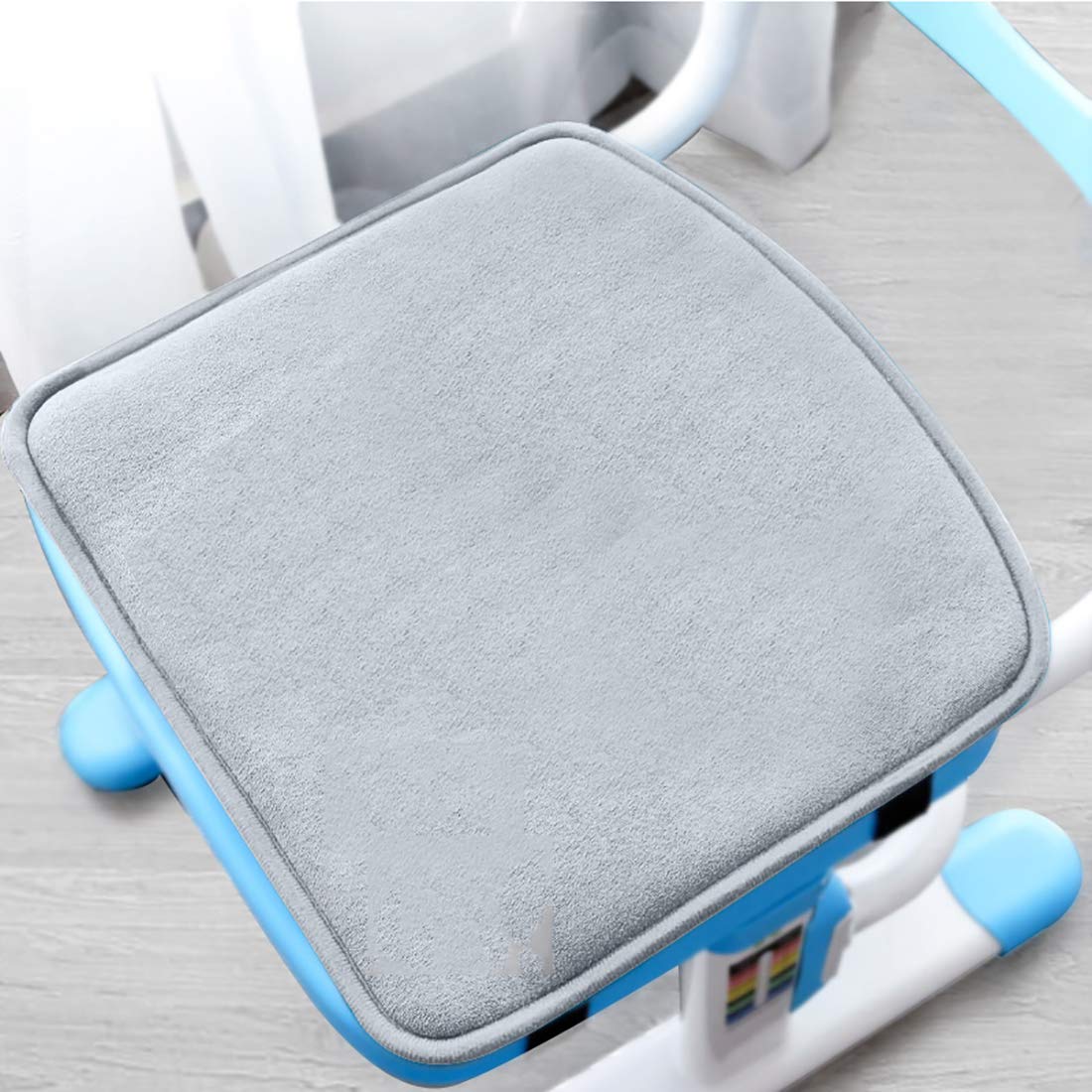 Student Chair Cushion Soft Cushion Dining Table Stool Dining Chair Cushion for Preschool, Classroom and Home,Grey