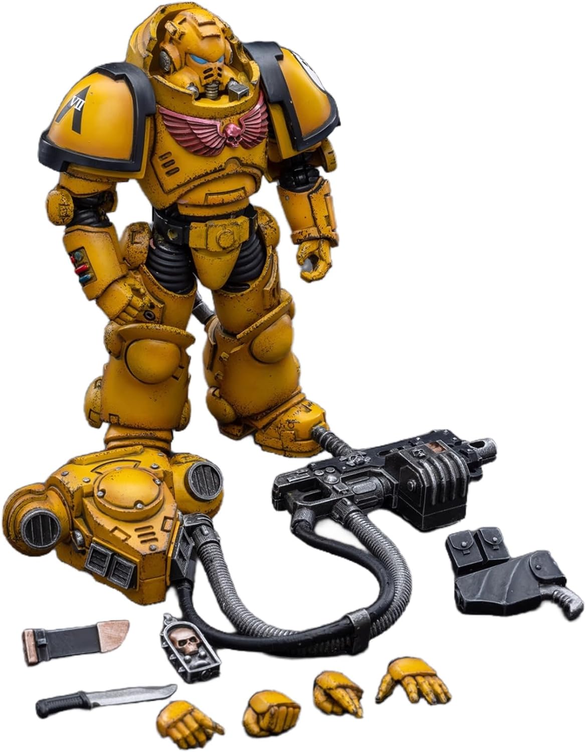 JOYTOY Warhammer 40K 1/18 Action Figures lmperial Fists Heavy Intercessors 4PCS Collectible Model