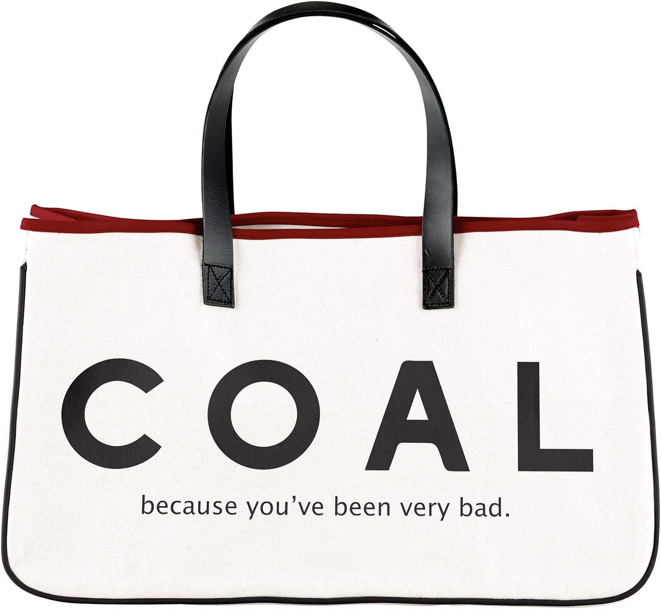 Santa Barbara Design Studio unisex-adult Canvas Tote Bag With Waterproof Lining and Genuine Leather Handles