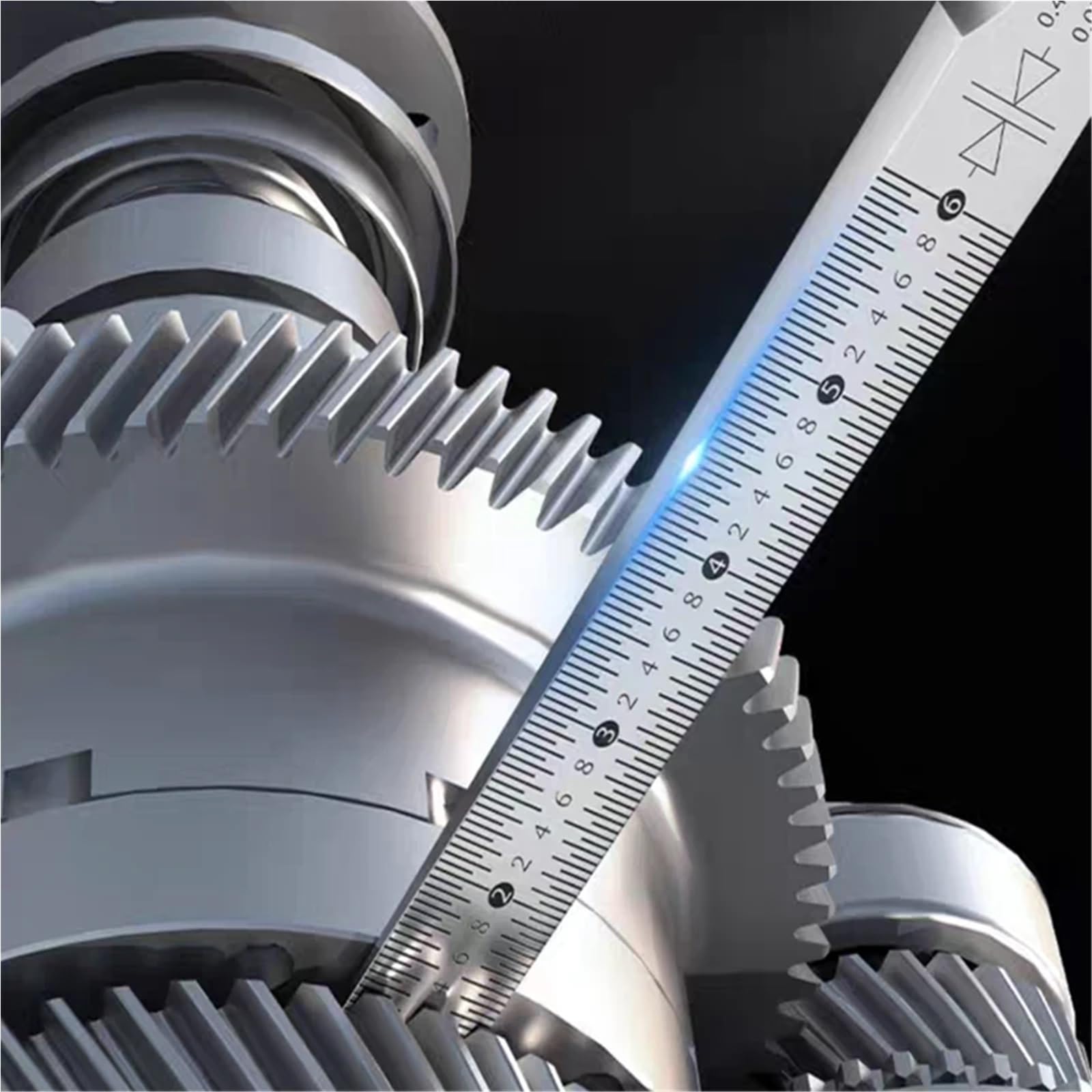 Misuratore di dimensioni fessure in acciaio inossidabile, calibro conico a cuneo, linea scala, piccole letture misurazione rapide, nonio, cucitura spazi stretti(0.5-10mm)