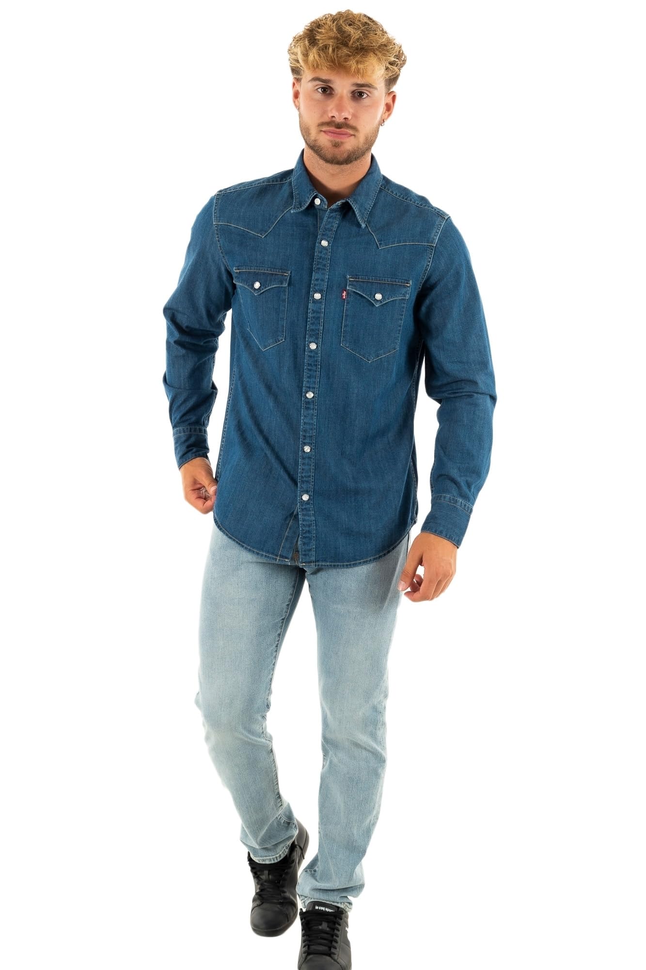 Levi's Flat Finish Barstow Western Standard Med Indigo-Acabado Plano Hombre