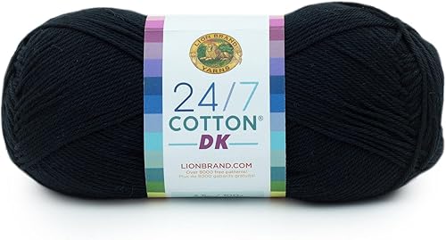 Miniatura 40 de Lion Brand Yarn 24/7 Cotton DK Yarn, Cameo