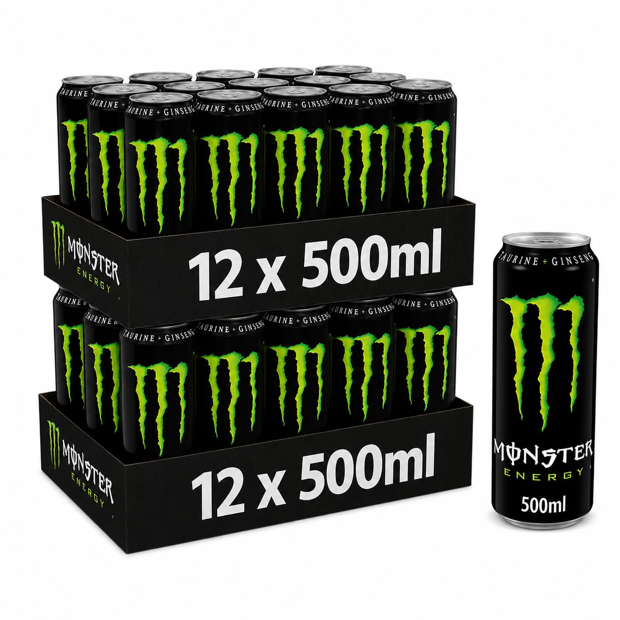 Monster Energy - Lata de bebida energética (500 ml, 24 unidades)