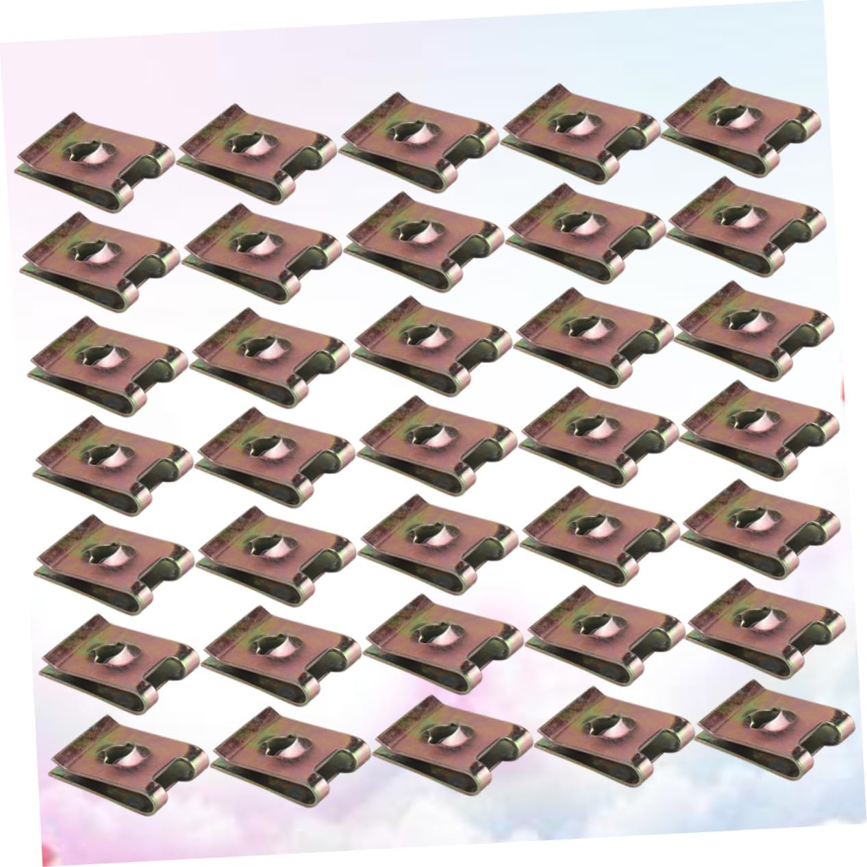 50Pcs Manganese Steel U Nut Fastener for Bumper Dashboard Panel