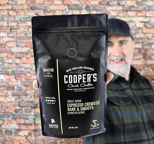 Miniatura 7 de Granos de café molido expreso  Café brasileño fuerte, suave y cremoso de tostado medio oscuro de origen único, bolsa de 12 onzas por The Master