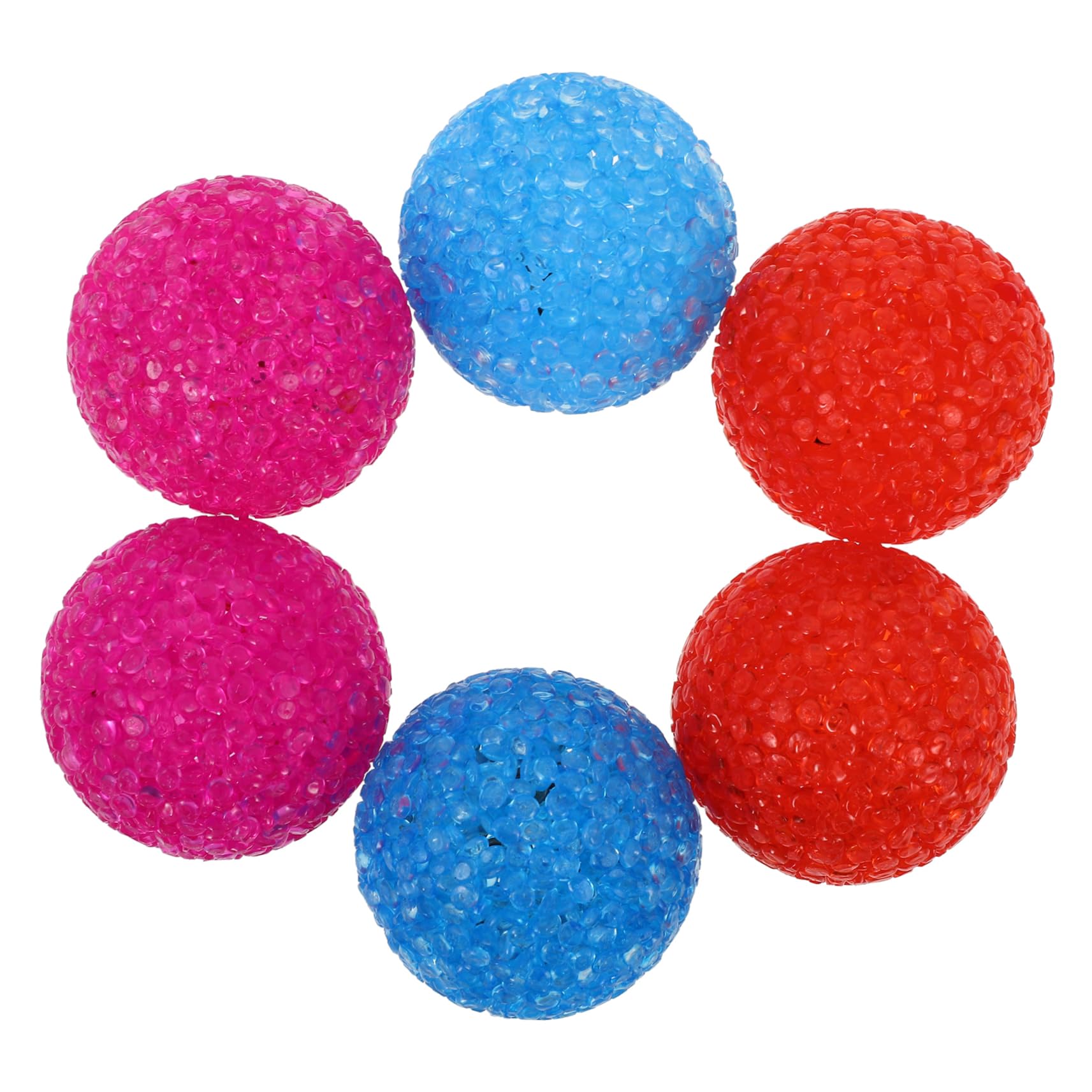 HOUDERCO 6Pcs Interactive Kitten Balls with Bells Cat Ball for Exercise and Play Stimulate Hunting Instinct Present for Cat Lovers and Pets