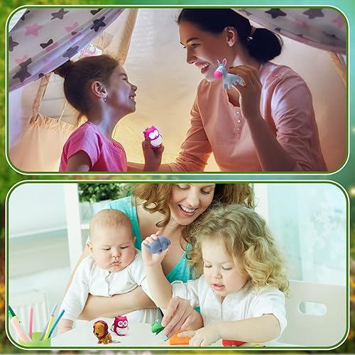 Miniatura 6 de Linterna de enfermera pediátrica, llavero de linterna de animal, caca de gato, pato, astronauta, tiburón, león, búho, rana, cebra, rinoceronte,