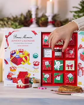 Bonne Maman 2026 Limited Edition Advent Calendar, 24 Mini Spreads