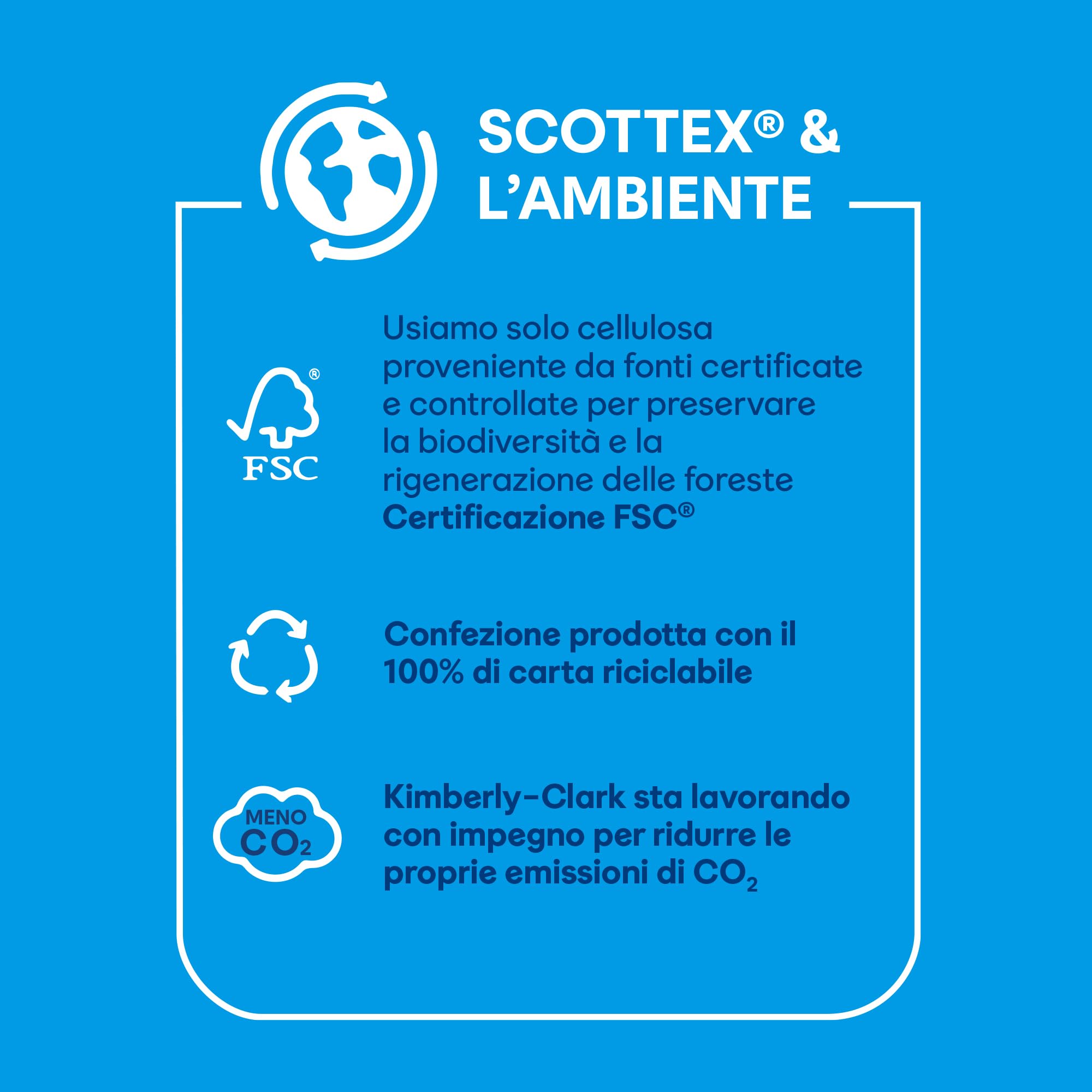 Scottex Carta Igienica, Formato Salvaspazio, Confezione 100% Riciclabile, Fatto in Italia, 24 Rotoli