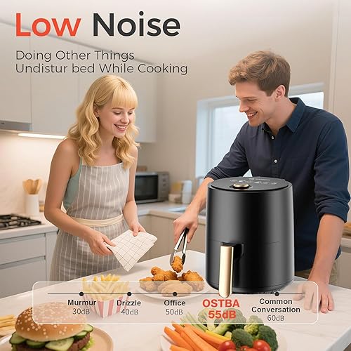 Miniatura 8 de Freidora de aire compacta para comidas rápidas y fáciles en minutos, cuenta con tecnología Hi-Fry para canasta extra crujiente, antiadherente y apta