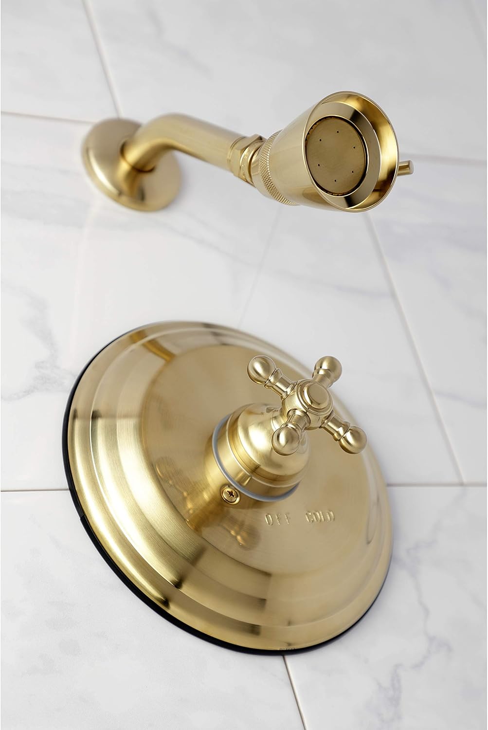 Kingston Brass KB2637BXTSO Metropolitan Shower Trim Only without Valve, Brushed Brass