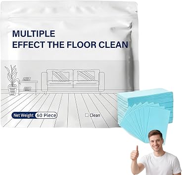 Multi-surface Floor Cleaning Tablets, 100 Piece Floor Cleaning Tablets Multi- Surface Cleaner, Multiple Effect the floors Clean, Concentrated Cleaner for Hardwood, Tile, Laminate & More 60 pcs