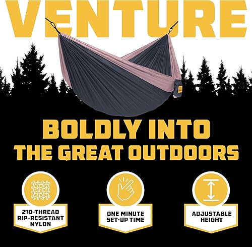 Miniatura 35 de Wise Owl Outfitters Hamaca de camping – Hamaca portátil de 500 libras con correas de árbol – viajes, mochileros, senderismo, equipo de campamento al