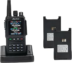 AnyTone AT-D168UV DMR Radio Handheld Ham Radio UHF/VHF with APRS/Analog/Digital Mode/Satellite Rechargeable Nice Sound Quality Perfect for Ham radio enthusiasts/Police officers or Emergency Responders