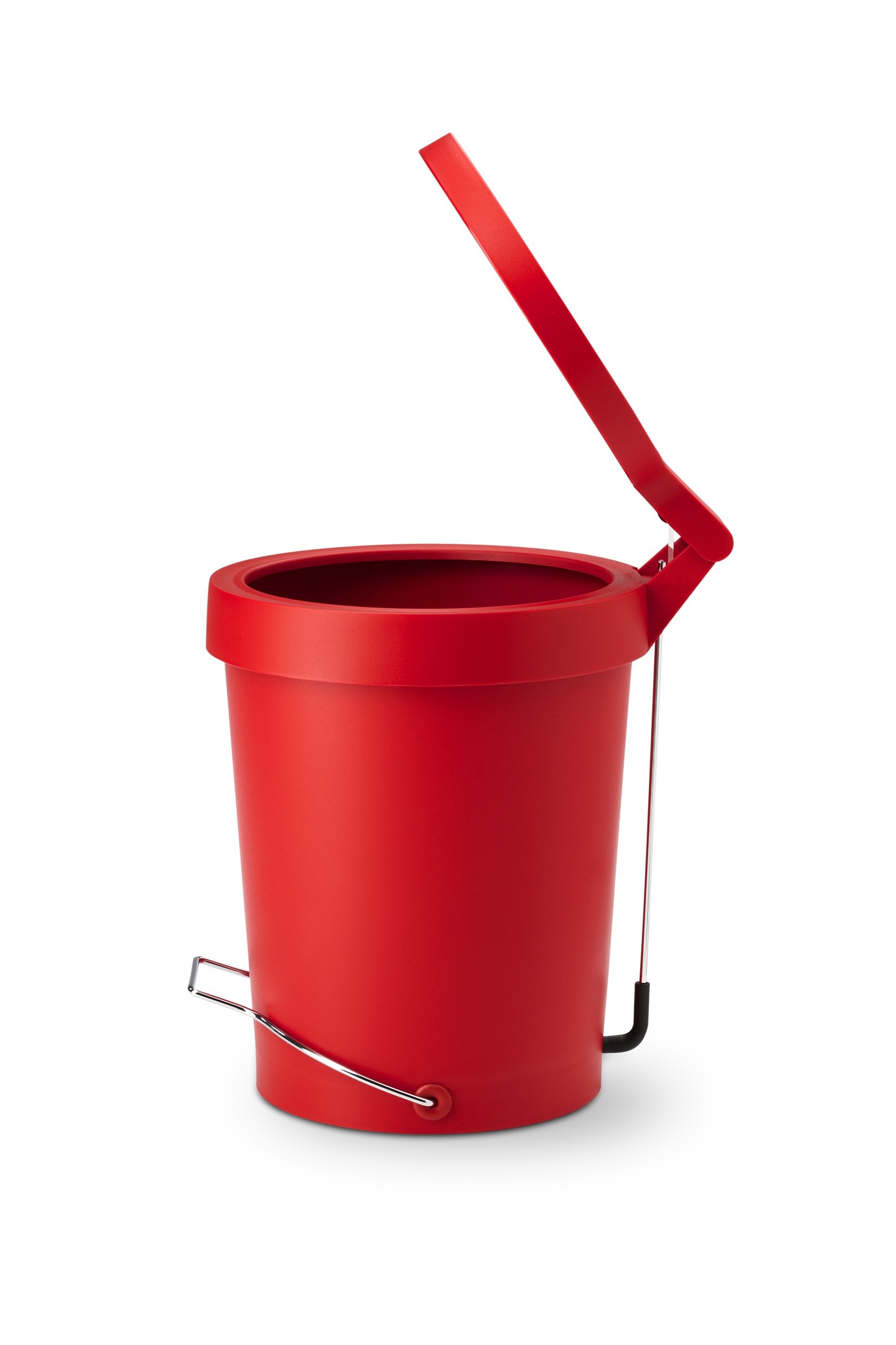 Amazon｜AUTHENTICS ペダルビン TIP 15L レッド 086-02002｜フタ付き