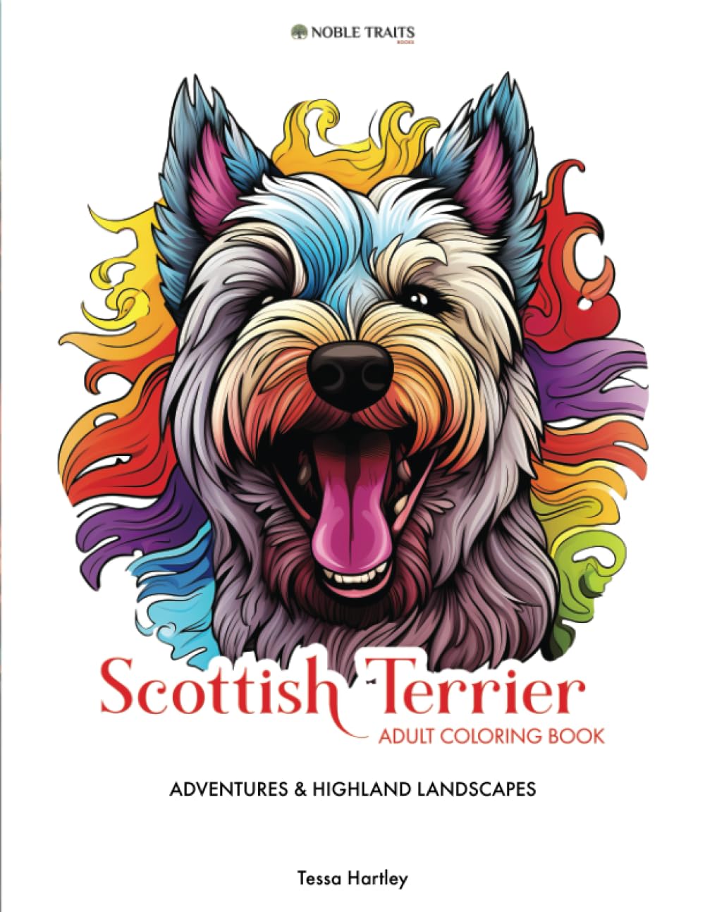 Scottish Terrier - Adult Coloring Book: Adventures & Highland Landscapes (Pure Breed: Adult Coloring Books)