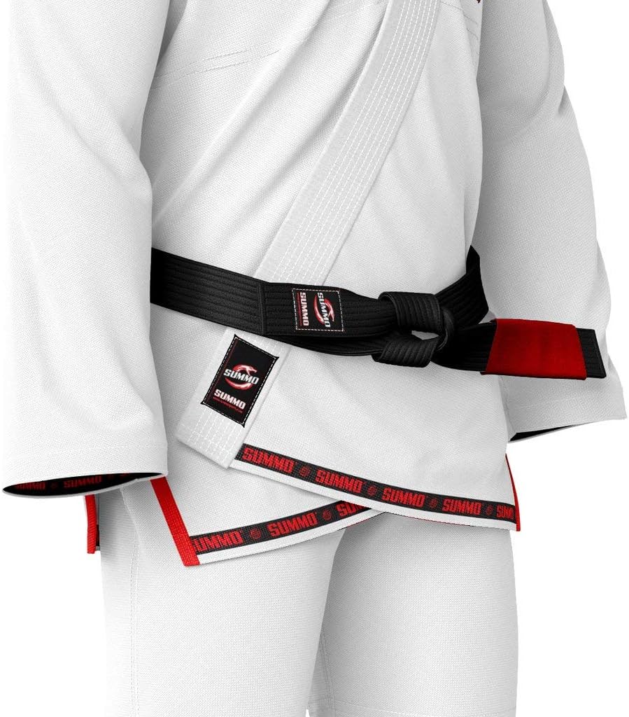 Premium Belgium White Sublimation Brazilian Pearl Weave Jiu Jitsu Gi - Built in Rash Guard - with Rash Guard Lining (BJJ GI)