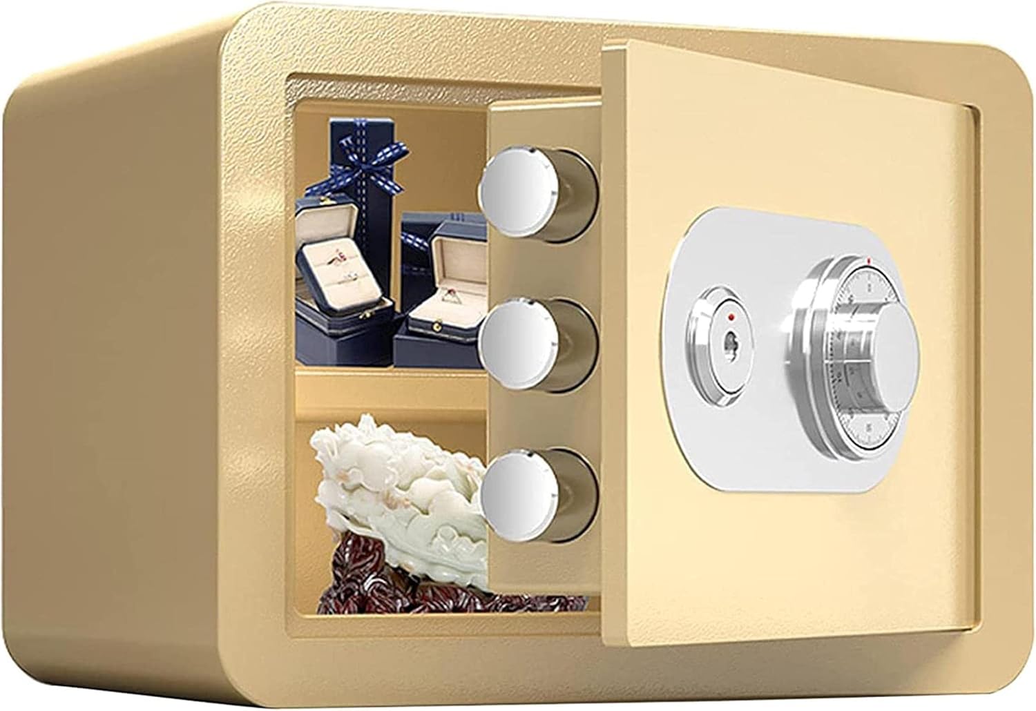 Amazon.co.jp セーフティボックス、ホームセーフ、セキュリティセーフロックボックス、鍵付きスチールロッカーボックス、小さな家庭用