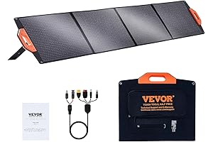 VEVOR Portable 200W Folding Solar Panel: Harness the Sun's Energy for Off-Grid Adventures