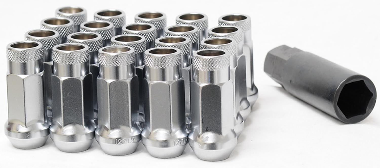 Greatest Product MUTEKI 32905SS SR48 Series Silver 12mm x 1.25 Thread Size Open End Lug Nut, (Set of 20) Crazy Clearance MUTEKI 32905SS SR48 Series Silver 12mm x 1.25 Thread Size Open End Lug Nut, (Set of 20)