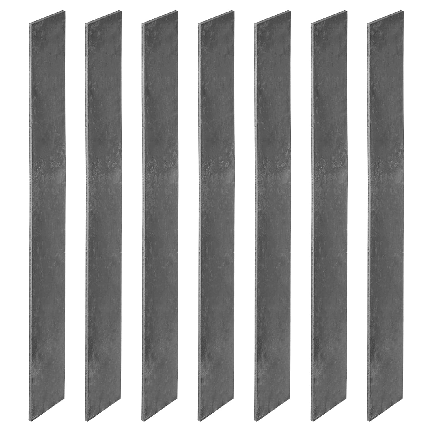 PATIKIL 1095 Steel Flat Bar, 7 Pcs 12" x 1 1/2" x 1/8" Knife Making Steel Iron Stock for Forging Blade Knife Sword Chopper