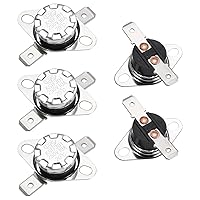 Vista 36 de uxcell KSD301 Termostato 221.0 °F/221 ° F 10 A Normalmente Cerrado N.C Ajuste Snap Disc Interruptor de temperatura para microondas, horno, cafeteras