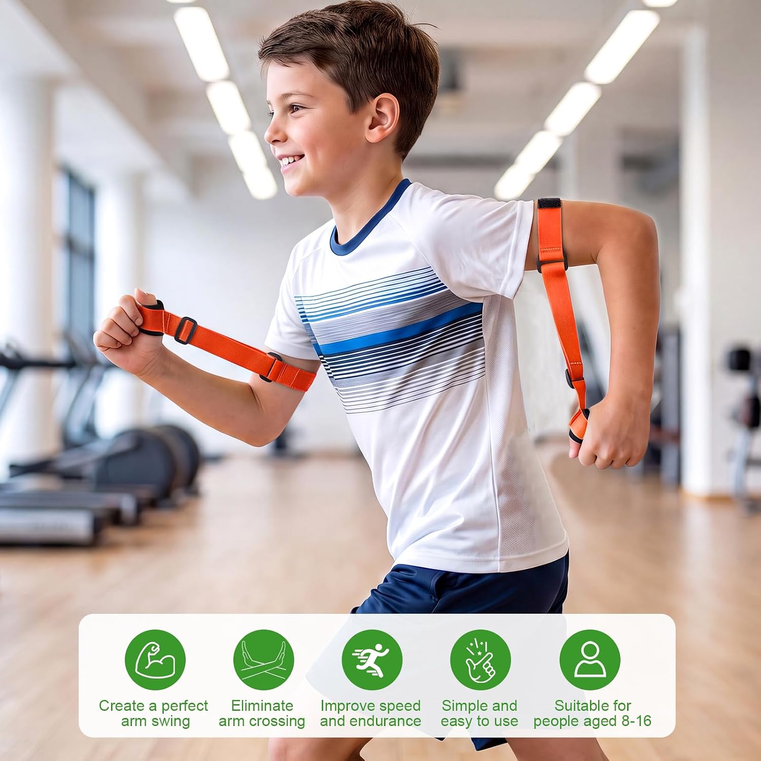 NewBEP Adjustable Running Arm Swing Trainer for Youth